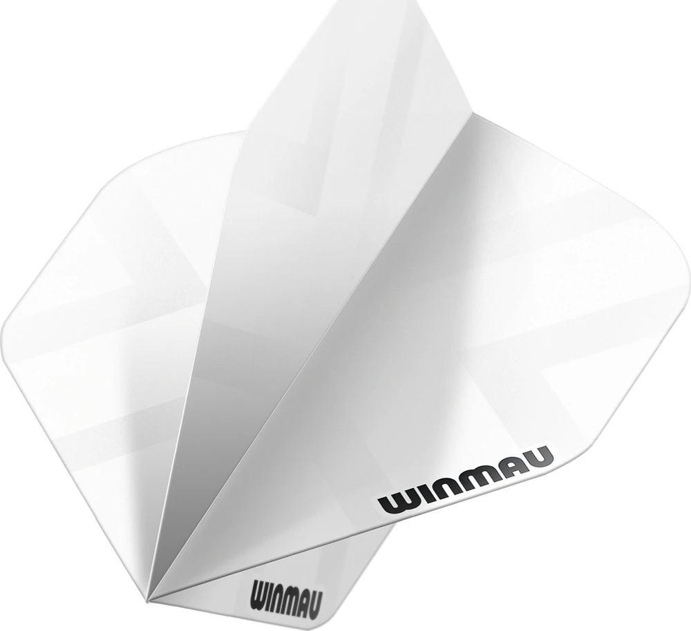 Winmau Prism X Baltas Premium Standard strėlių plunksnos