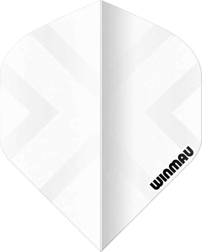 Winmau Prism X Baltas Premium Standard strėlių plunksnos