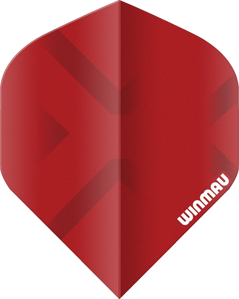 Winmau Prism X Raudona Premium standartinės strėlyčių plunksnos