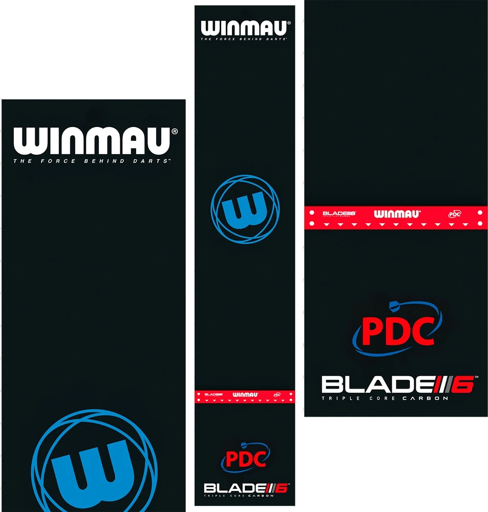 Winmau Pro Zone - precizinis PVC smiginio kilimėlis su integruotu borteliu
