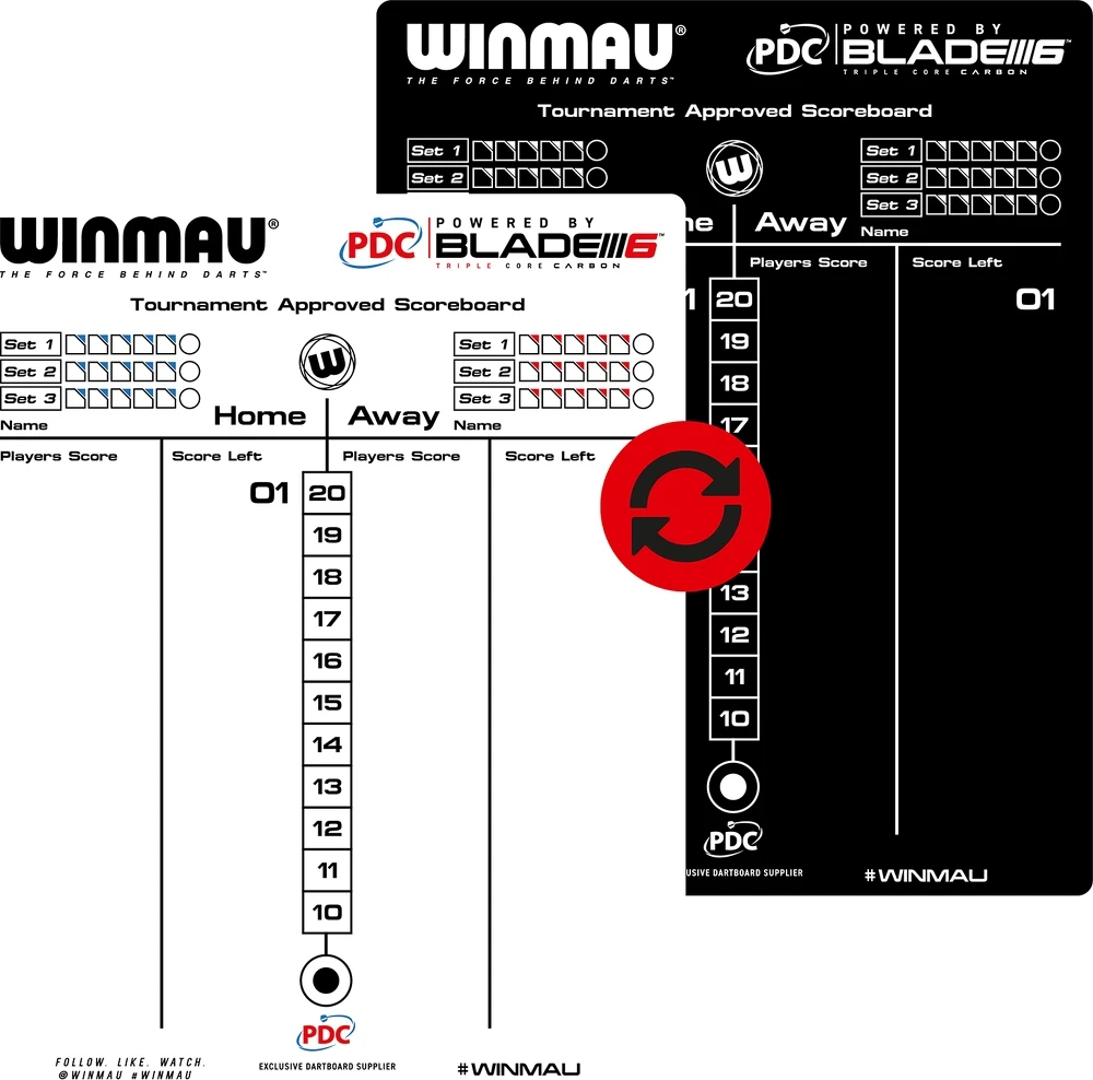 "Winmau" smiginio rezultatų suvestinė
