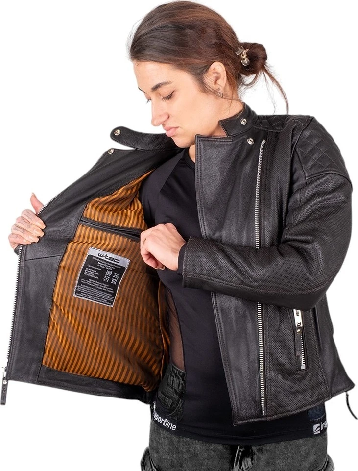 Women’s Leather Jacket W-TEC Mantura