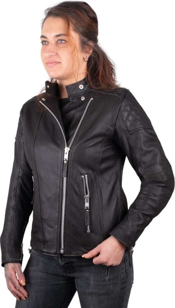 Women’s Leather Jacket W-TEC Mantura