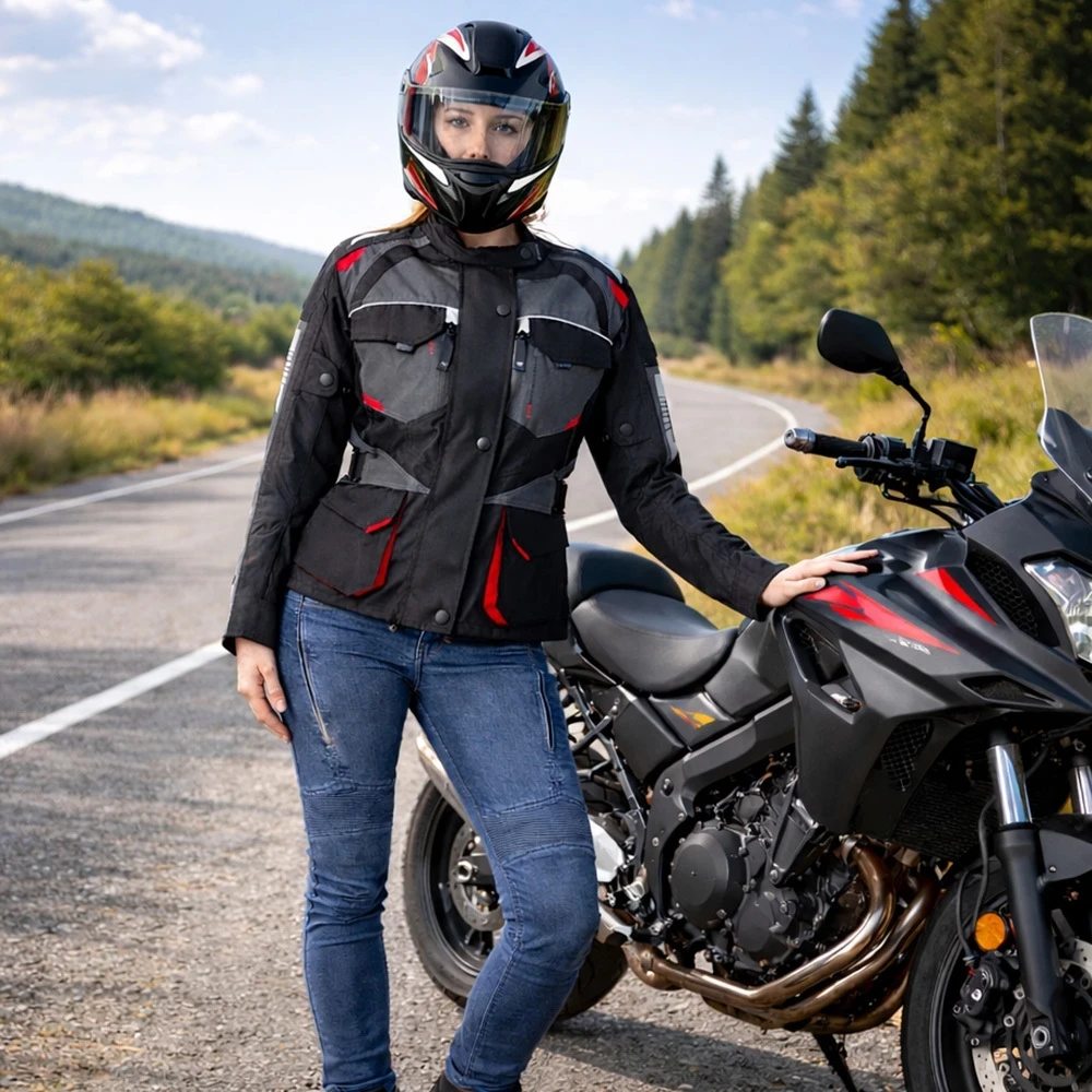 Moteriška motociklininko striukė W-TEC Radana