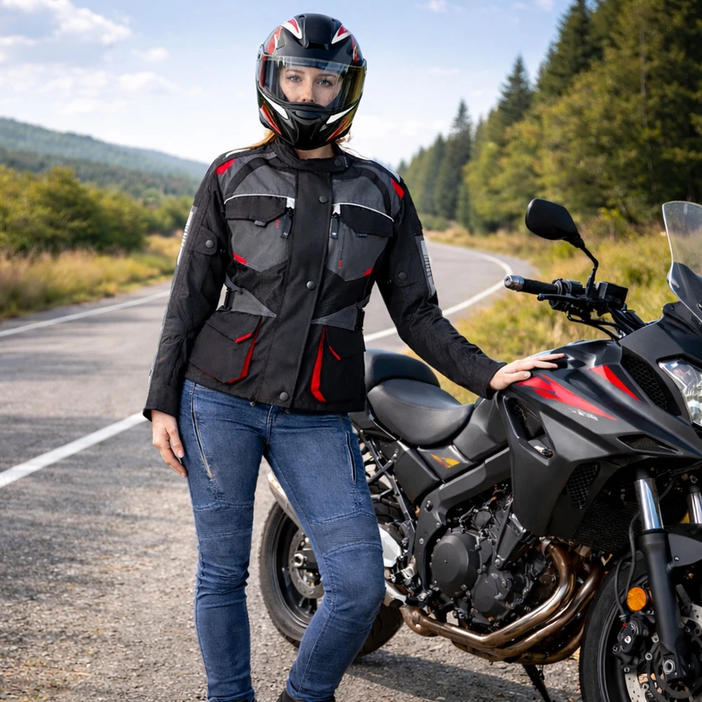 Moteriška motociklininko striukė W-TEC Radana