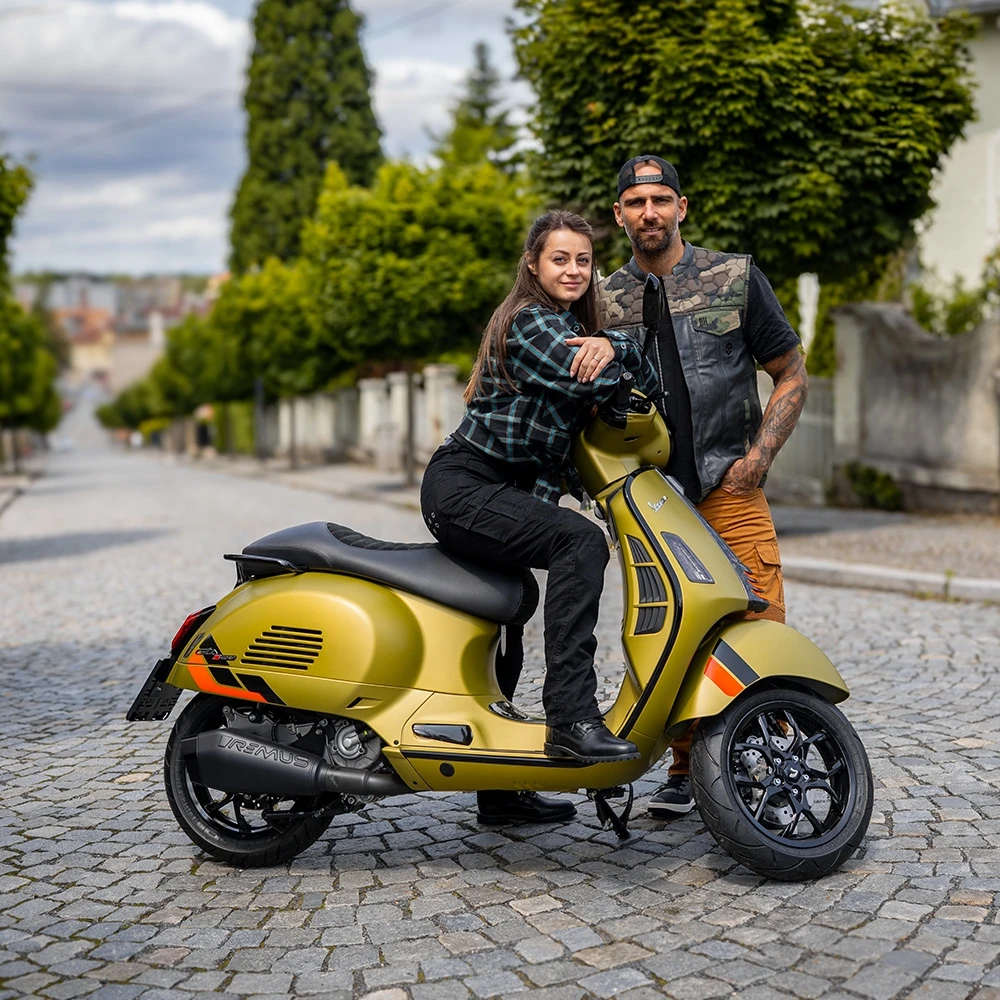 Moteriški motociklininkų džinsai W-TEC Komehana