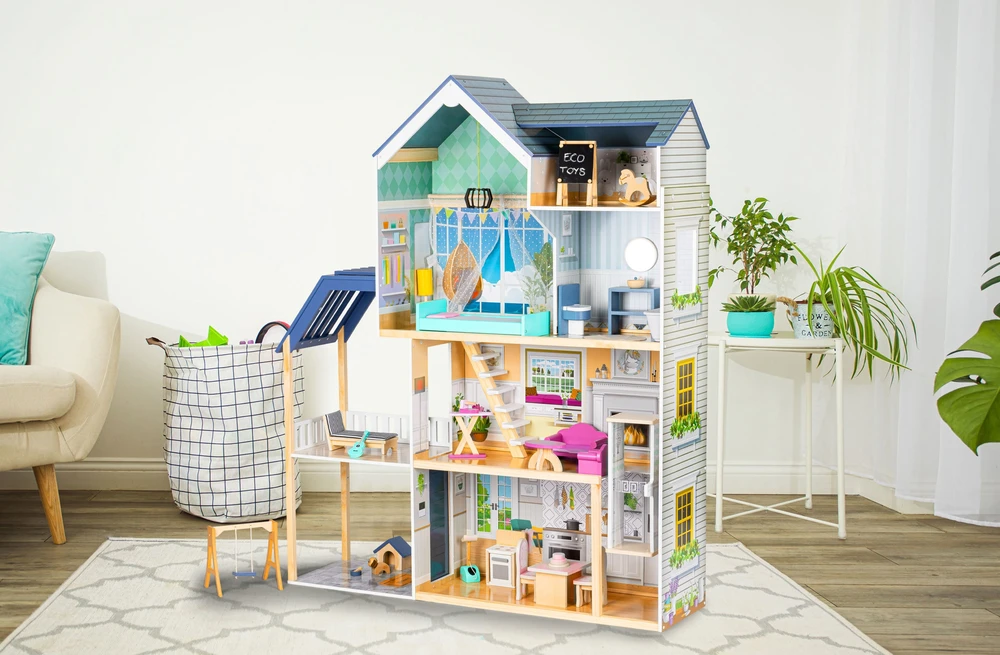 Lėlių namelio rezidencija XXL Maya 28 el. ECOTOYS