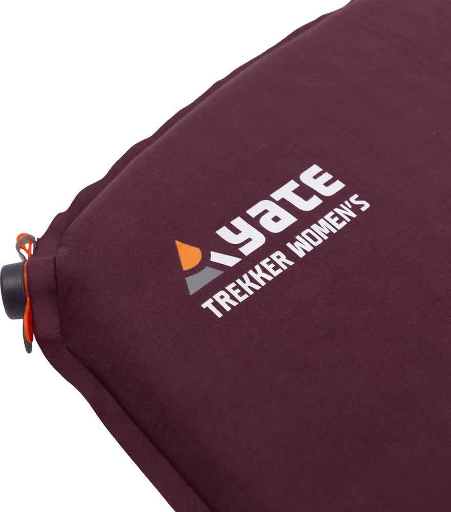 YATE Trekker moteriškas kilimėlis bordo/pilkas 168x51x3.8 cm
