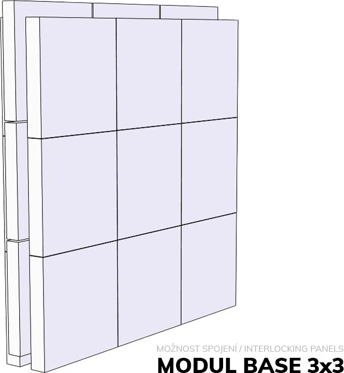 YATE YATEX Modul Base II 45x45x20 cm balta-balta