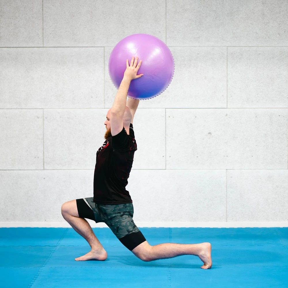 Naujas gimnastikos kamuolys HMS YB03, 55 cm, violetinis