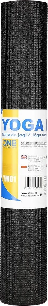 YM01 jogos kilimėlis juodas ONE FITNESS