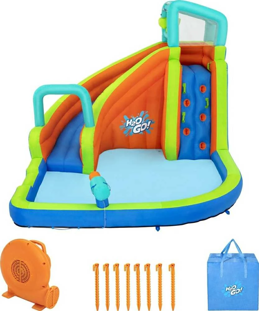 Žaidimų aikštelė Vandens parkas Turbo Splash Mega vandens parkas BESTWAY
