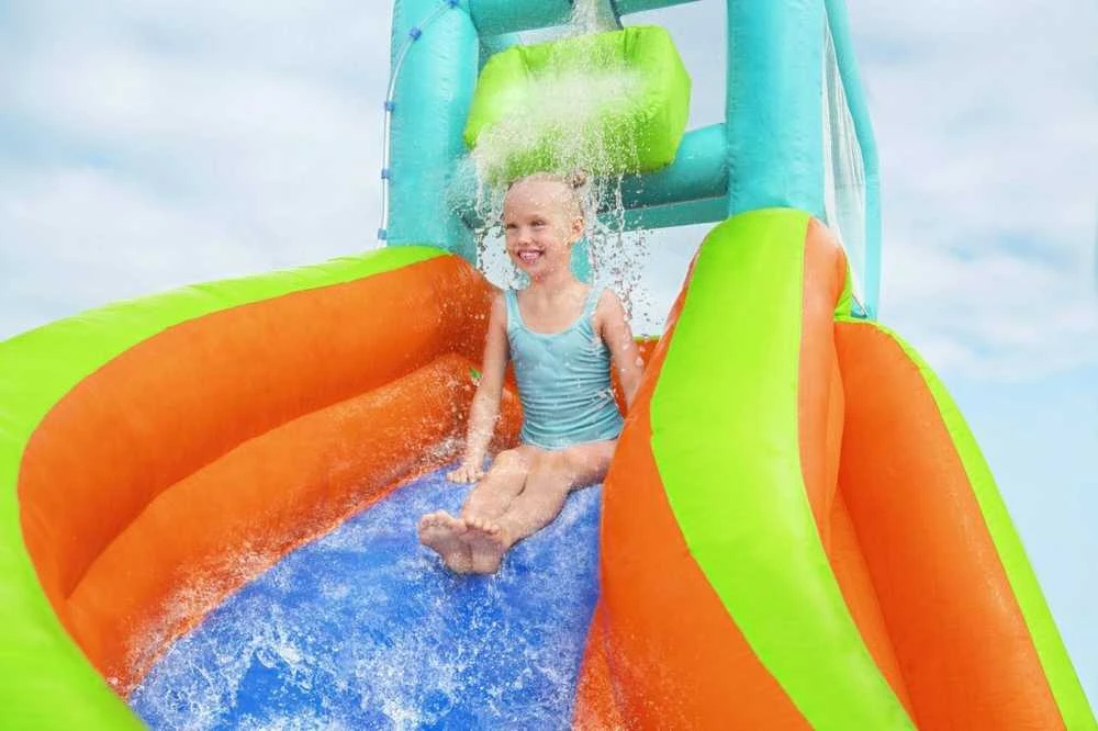 Žaidimų aikštelė Vandens parkas Turbo Splash Mega vandens parkas BESTWAY