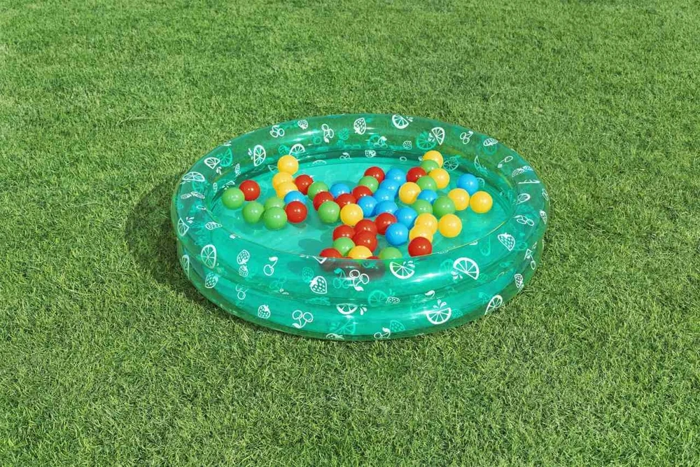 Žalias baseinas 91x20 cm + kamuoliukai BESTWAY