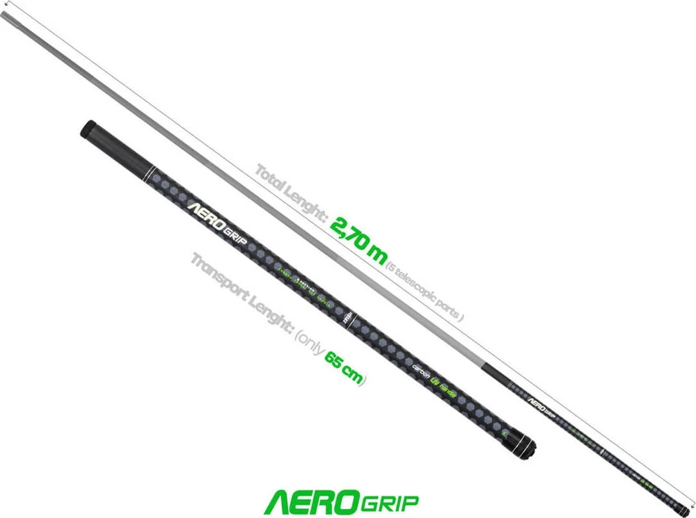 ZFISH Aero Grip kelioninė graibšto rankena, 2,70 m