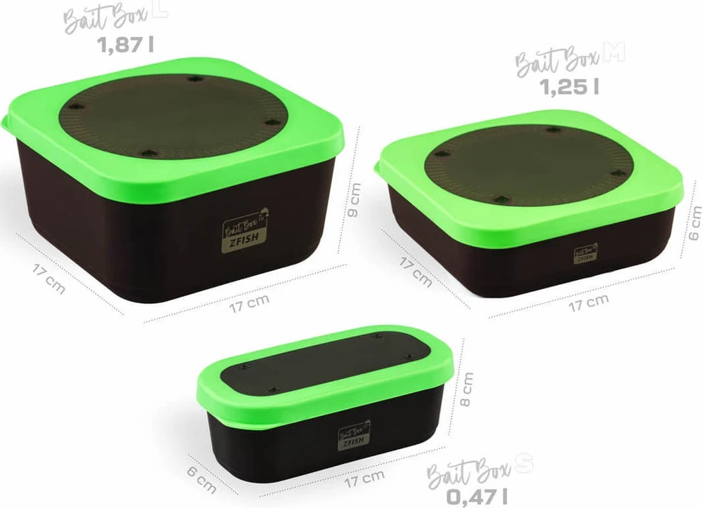 Masalų dėžutė ZFISH Bait Box PRO M, 1,25 l