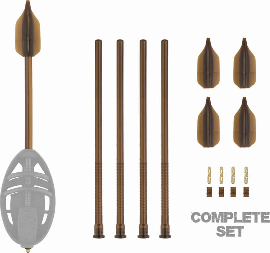 ZFISH Feeder Casting Tube šėrykla, 4 vnt.
