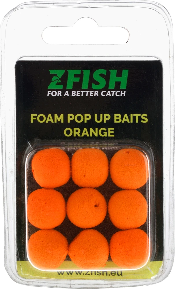 Zfish Foam Pop up masalai oranžiniai 15 mm