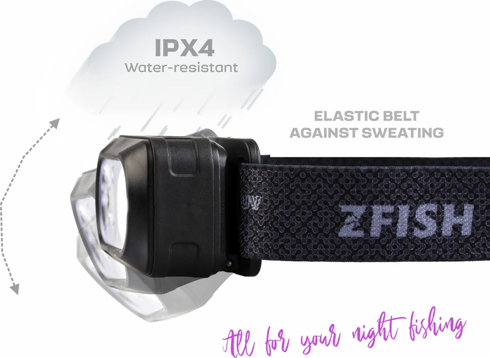 ZFISH Zeonix UV žibintuvėlis ant galvos