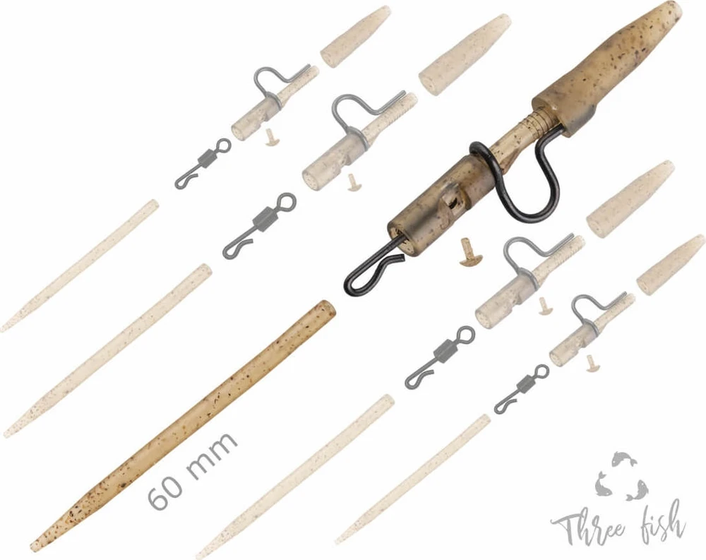 ZFISH Heavy Duty Clip pilnas kaiščių rinkinys 60 mm