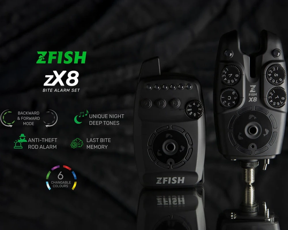 ZFISH įkandimo signalizatoriaus rinkinys Zx8 2+1