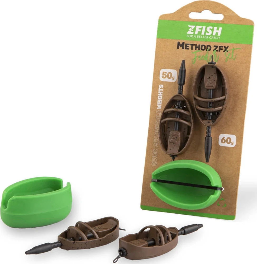 ZFISH Method Feeder rinkinys ZFX 50, 60 g + mišinys