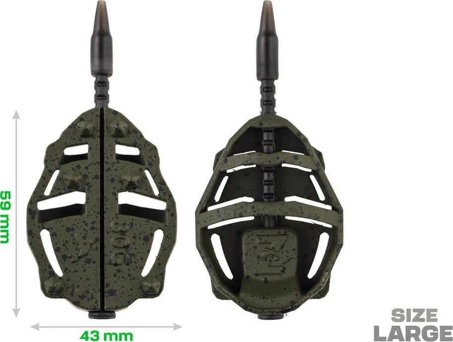 ZFISH Method Feeder Spider rinkinys Large 70, 80 g + forma