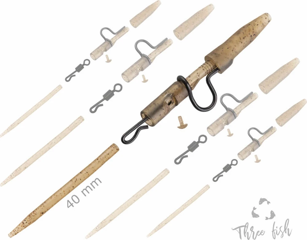 ZFISH Heavy Duty Clip pilnas kaiščių komplektas 40 mm