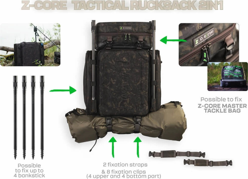 ZFISH Tactical Rucksack Z-CORE 2in1