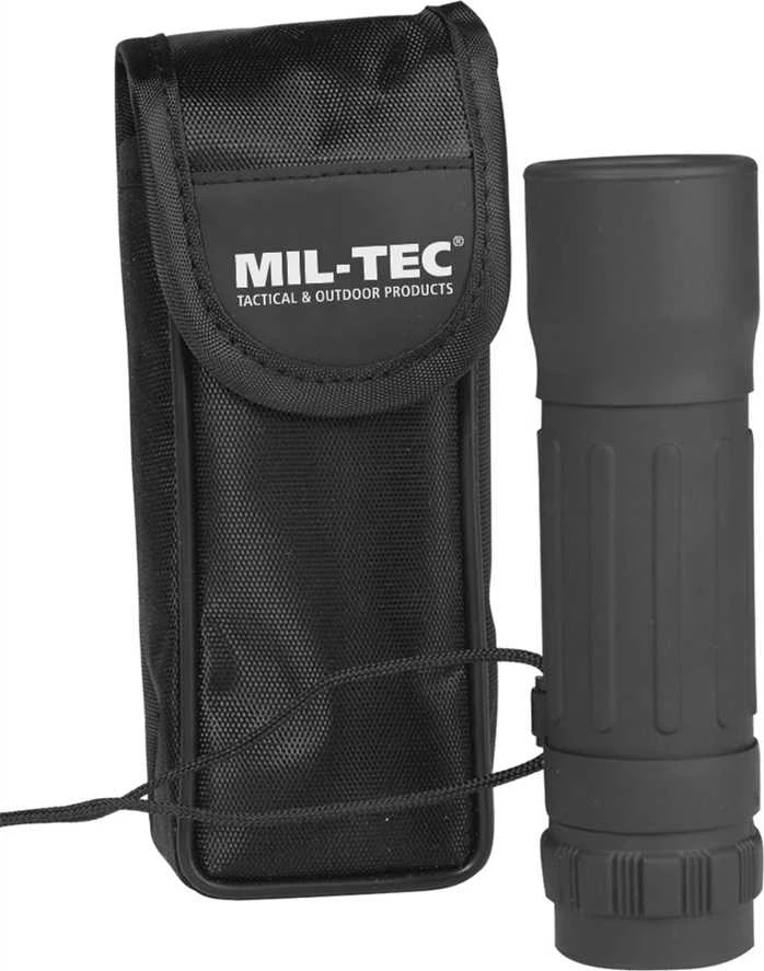 Žiūronai Mil-Tec 10x25 monocular - Juodas - 15705002