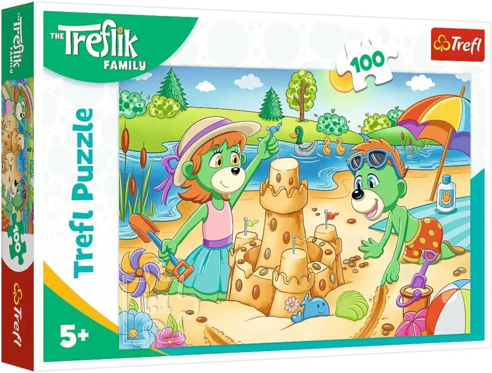 Trefl Dėlionė 100 vnt. - Treflikų atostogos aprašymas - Prekės nuotrauka
