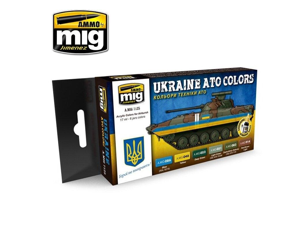AMMO by MIG Jimenez AMMO MIG Akrilinių dažų rinkinys UKRAINE ATO