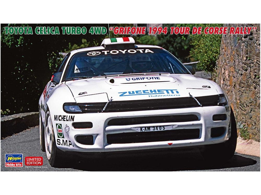 Maquette Hasegawa 1/24 Toyota Celica Turbo 4WD 1992 - Tour De Corse - Kit Modèle