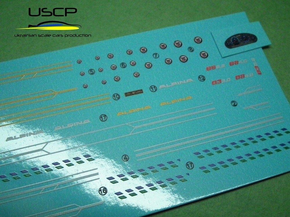 Ukrainian Scale Cars USCP Alpina e36 Sedan transKIT for Hasegawa, 1 /