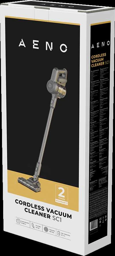 Belaidis dulkių siurblys šluota Aeno Cordless vacuum cleaner SC1, Turbo režimas, su led pašvietimu, plaunamas filtras