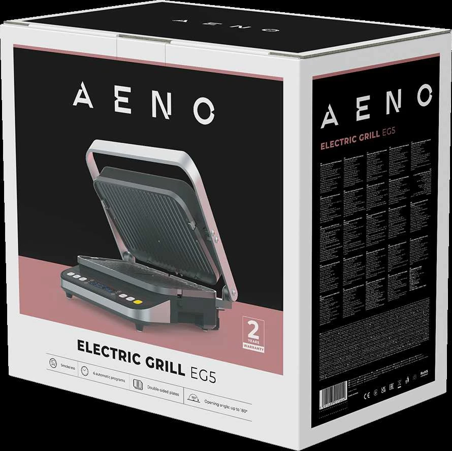 AENO EG5 elektrinis grilis, Juodas (AEG0005)