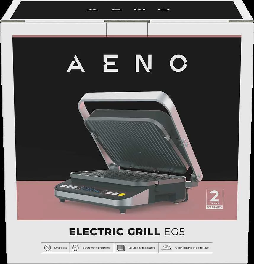 AENO EG5 elektrinis grilis, Juodas (AEG0005)