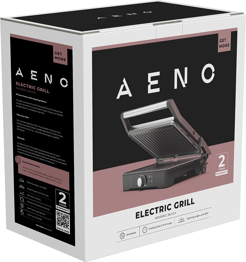 Elektrinis grilis Aeno EG2, 2000W
