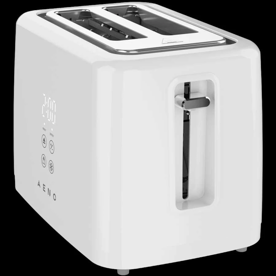 Skrudintuvas AENO TS2W Electric Toaster, 780-930W, Digital Ekranas, 7 Levels, Baltas