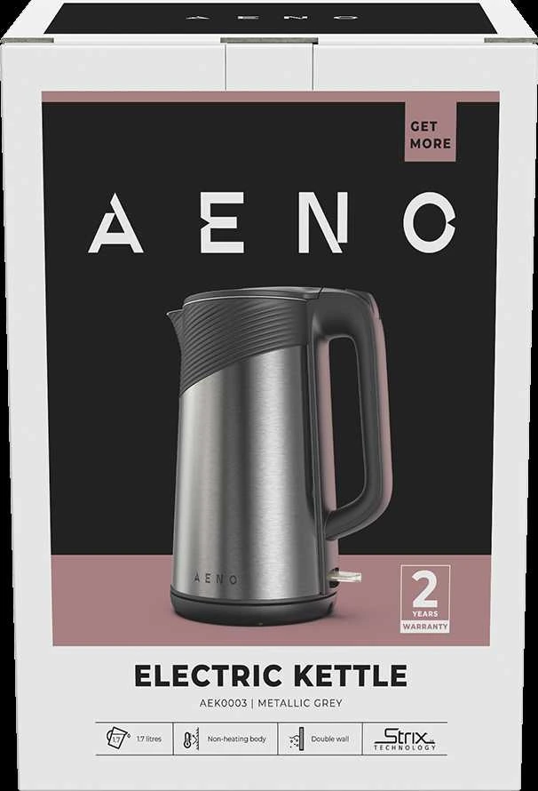 Elektrinis virdulys Aeno EK3, 1.7 l, pilkas