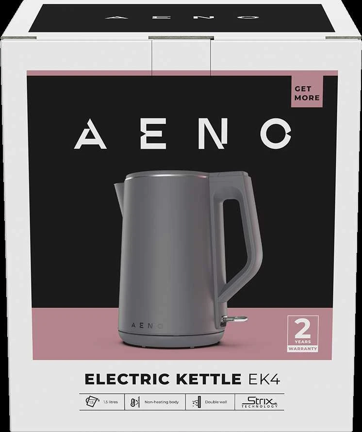Elektrinis virdulys Aeno EK4, 1.5 l, pilkas