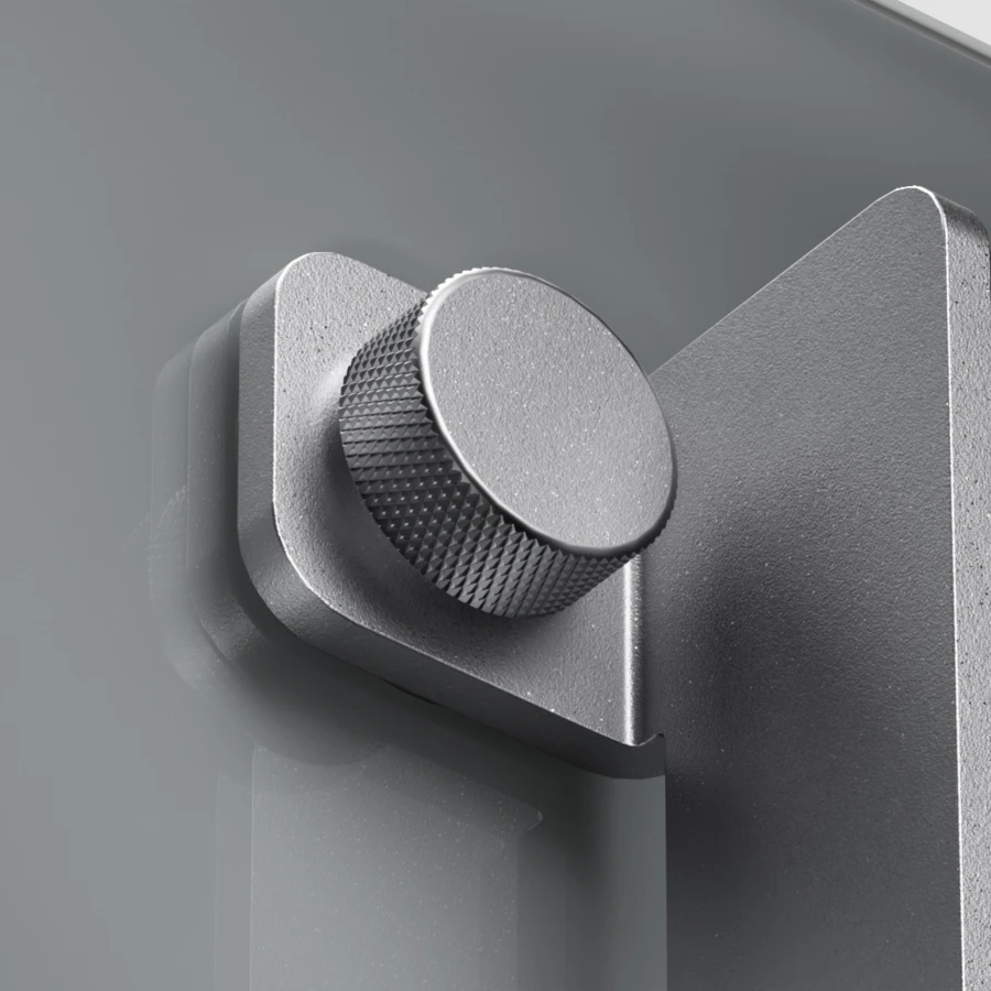 AENO Premium Eco Smart Heater, 700W, Grūdintas stiklas, Infraraudonųjų spindulių+konvekcinis šildymo tipas, LED ekranas, Kištuko tipas: Europa (E/F tipas), Pilkas