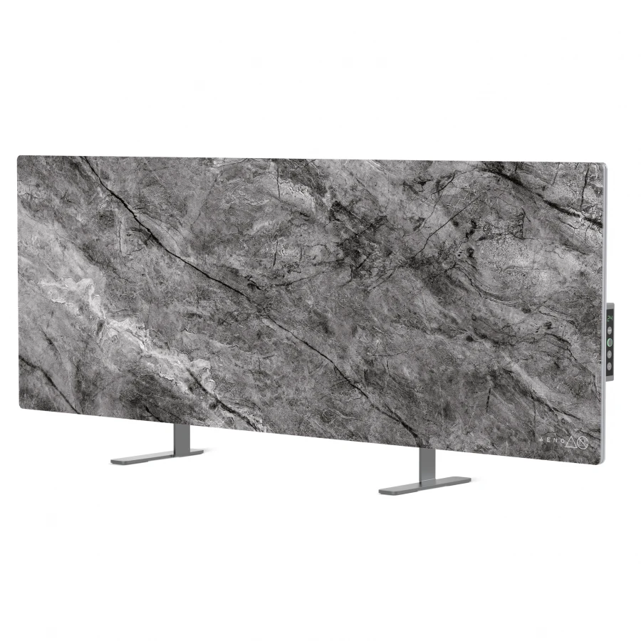 AENO Premium Eco Smart Heater, 700W, Tempered glass, Infrared+convection heating type, LED ekranas, Plug type: Europe (E/F type), Antique Marble, Made in Poland, Limited edition