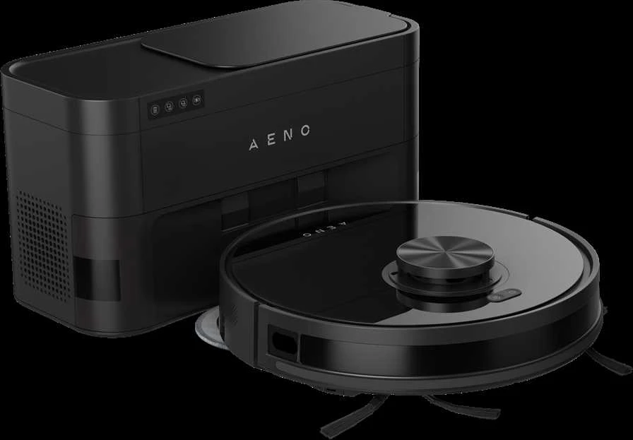 AENO RC5S robotinis dulkių siurblys, 2 viename, automatinis dulkių surinkėjas, 4000Pa, juodas