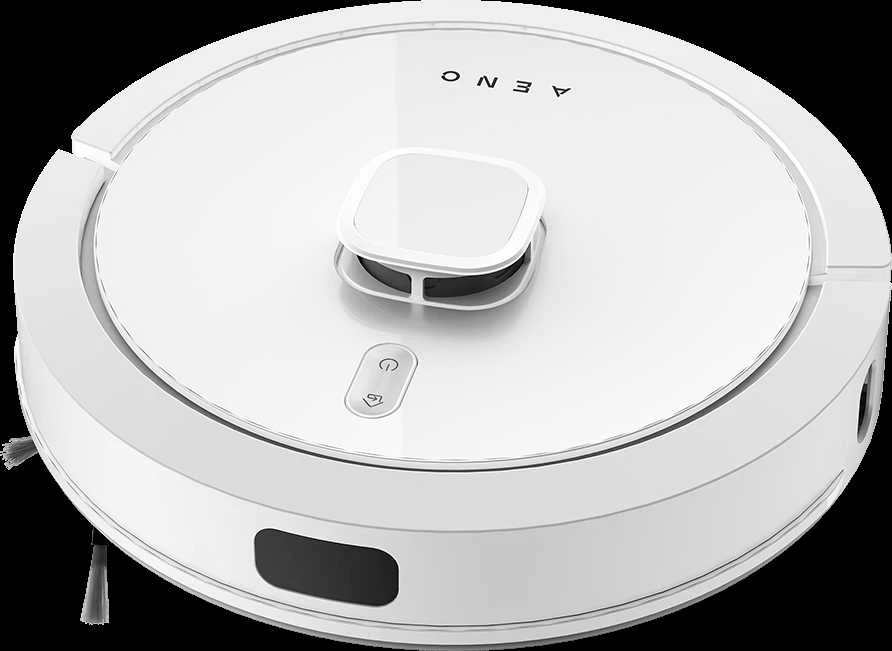 Dulkių siurblys - robotas Aeno RC4S su auotomatine dulkių išsiurbimo stotele, Baltos spalvos