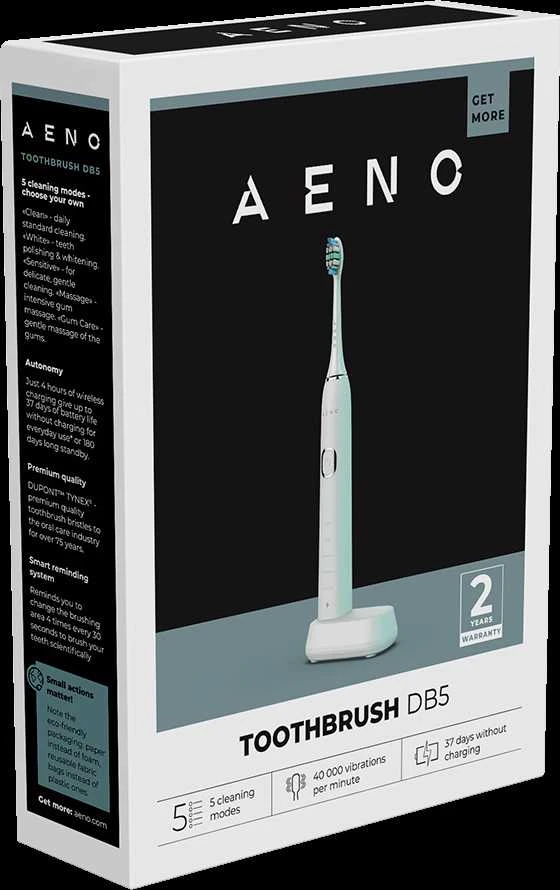 Dantų šepetėlis Aeno DB5, baltos spalvos