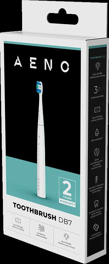 AENO DB7 Sonic Electric Toothbrush for Kids, 30000 RPM, IPX7, Baltas