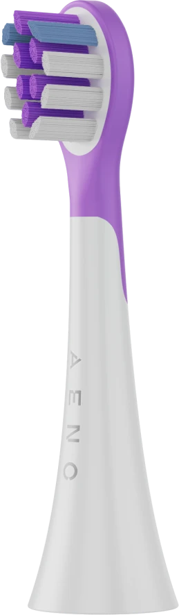 „Aeno“ belaidis dantų šepetėlis, violetinis, 3 galvutės, 600 mAh, funkcijos: jautrus, švarus, balinantis, šluojantis, išmanusis priminimas