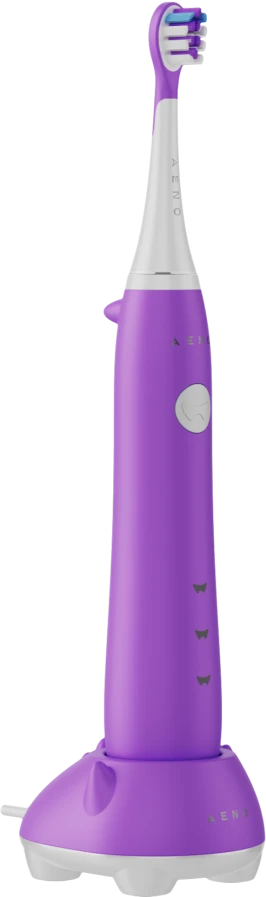„Aeno“ belaidis dantų šepetėlis, violetinis, 3 galvutės, 600 mAh, funkcijos: jautrus, švarus, balinantis, šluojantis, išmanusis priminimas