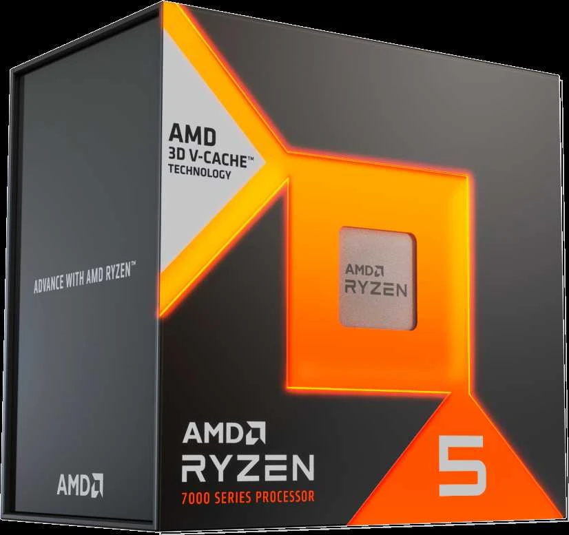 AMD Ryzen 5 7500X3D procesorius 4 GHz 96 MB L3 dėžutė